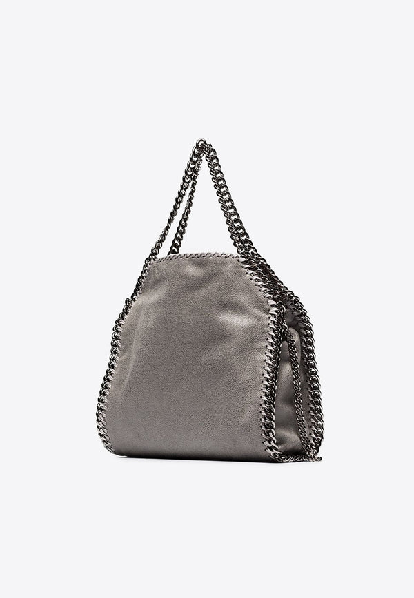 Stella McCartney Mini Falabella Logo-Charm Tote Bag 371223W9132_1220 Gray