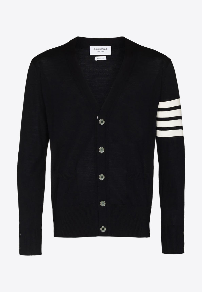 Thom Browne 4-bar Stripes Wool Cardigan Navy MKC002AY1014_415