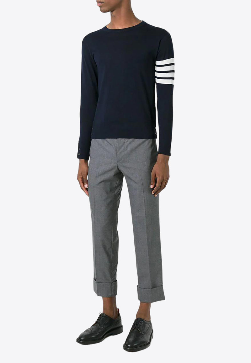 Thom Browne 4-bar Stripes Wool Sweater Navy MKA002A00014_415