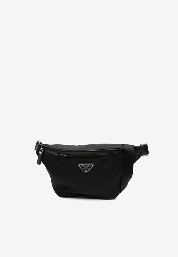 Prada Triangle Logo Belt Bag Black 2VL033VOOM2DMH_F0002