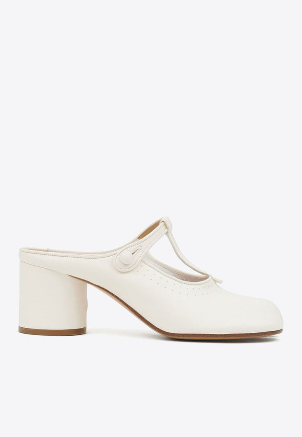 Maison Margiela Tabi 60 Nappa Leather Mules Ivory S39WP0146P6854_T1006