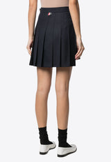 Thom Browne Dropped Back Pleated Mini Skirt Navy FGC402V00626_415