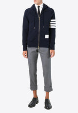 Thom Browne 4-bar Stripes Zip-Up Hooded Sweatshirt Navy MJT022H00535_461