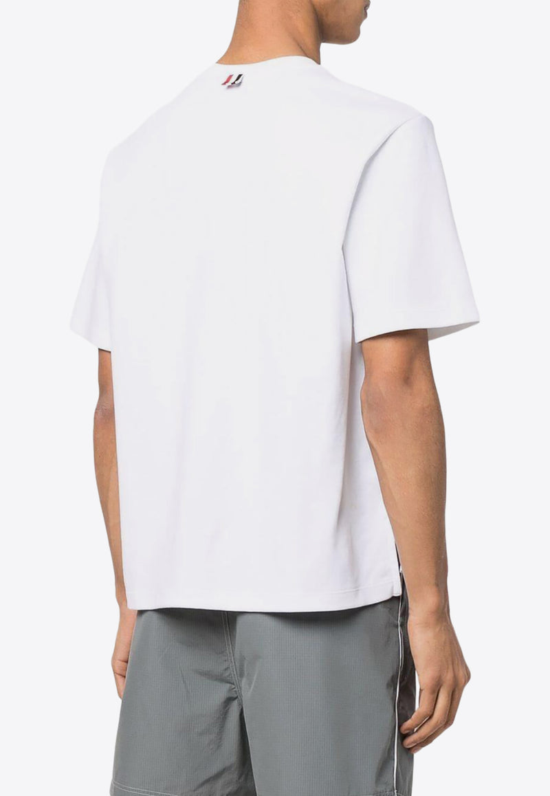 Thom Browne Patch Pocket Crewneck T-shirt White MJS183A07323_100