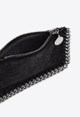 Stella McCartney Falabella Logo-Charm Zipped Cardholder 422364W9132_1000 Black