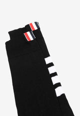 Thom Browne 4-bar Stripes Socks Black FAS026B01690_001