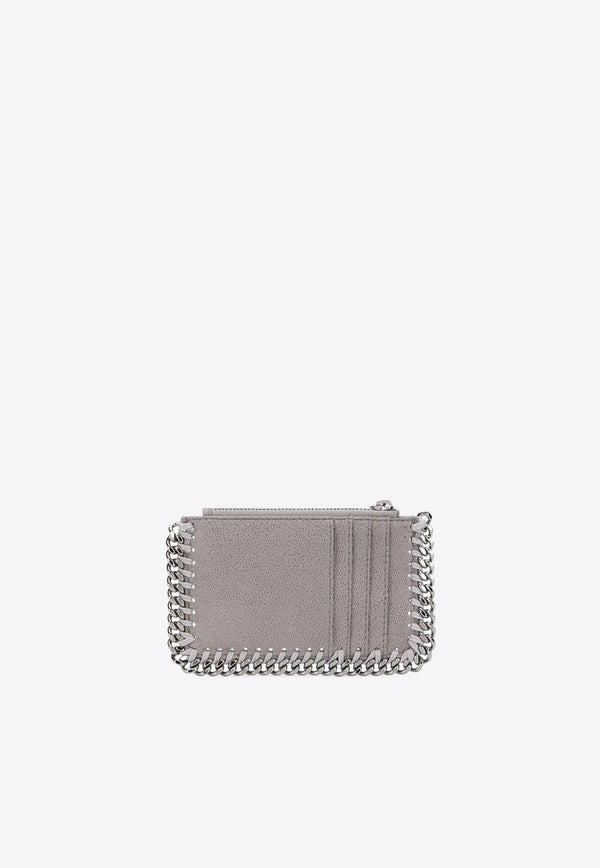 Stella McCartney Falabella Logo-Charm Zipped Cardholder 422364W9132_1220 Gray