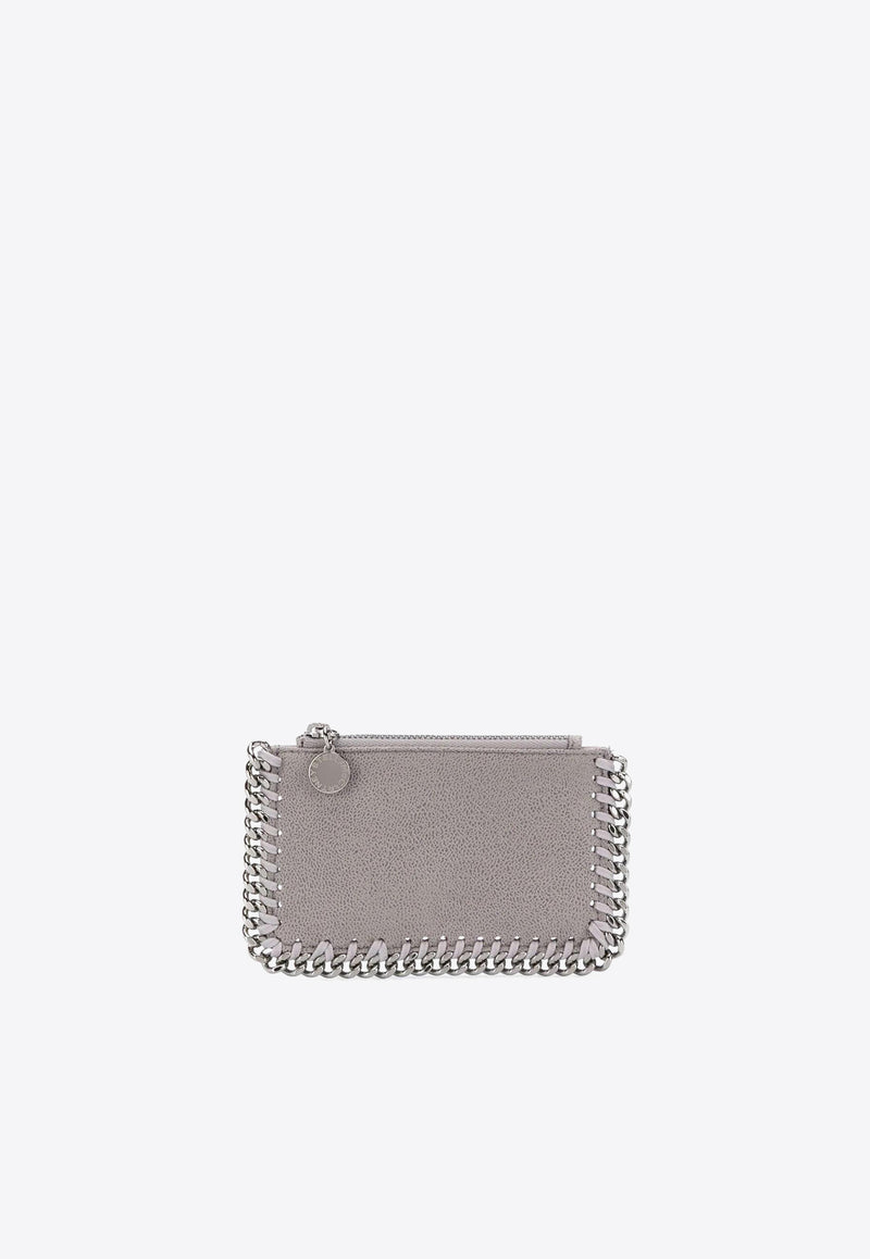 Stella McCartney Falabella Logo-Charm Zipped Cardholder 422364W9132_1220 Gray