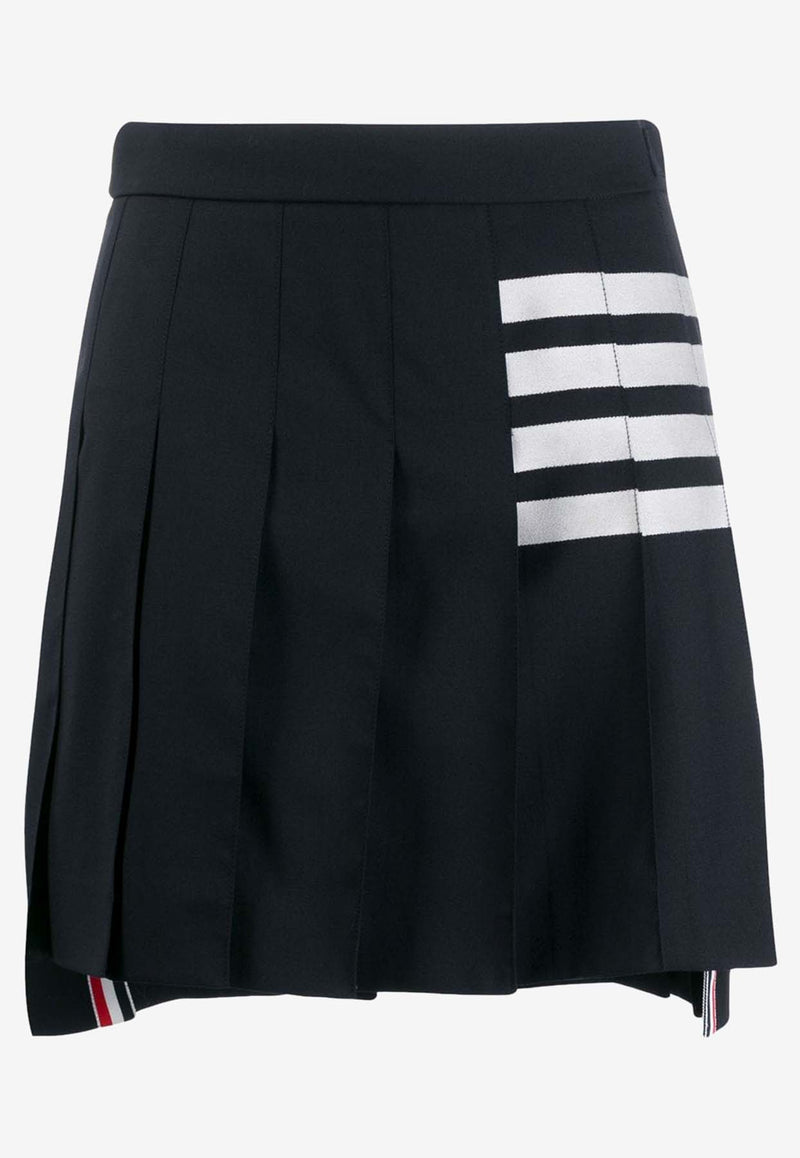 Thom Browne 4-bar Stripes Pleated Mini Skirt Navy FGC402V06146_415