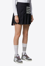 Thom Browne 4-bar Stripes Pleated Mini Skirt Navy FGC402V06146_415