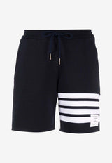 Thom Browne 4-bar Stripes Track Shorts Navy FJQ056A00535_415