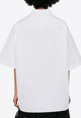 Maison Margiela Creased Poplin Short-Sleeved Shirt White S29DL0217M35014_100