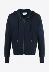 Thom Browne 4-bar Stripes  Zip-Up Hoodie Navy MJT249A06910_415