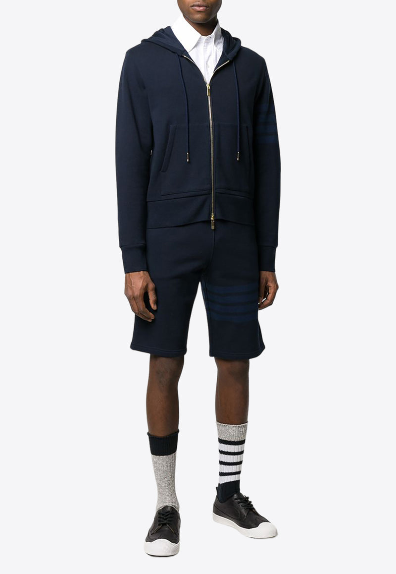 Thom Browne 4-bar Stripes  Zip-Up Hoodie Navy MJT249A06910_415