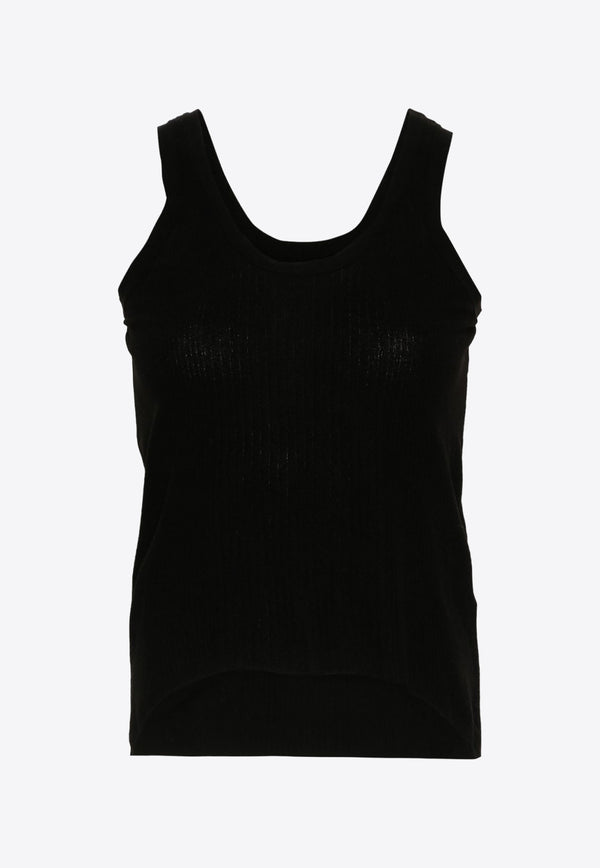 Maison Margiela Ribbed Knit Tank Top Black S29NL0059M13006_900