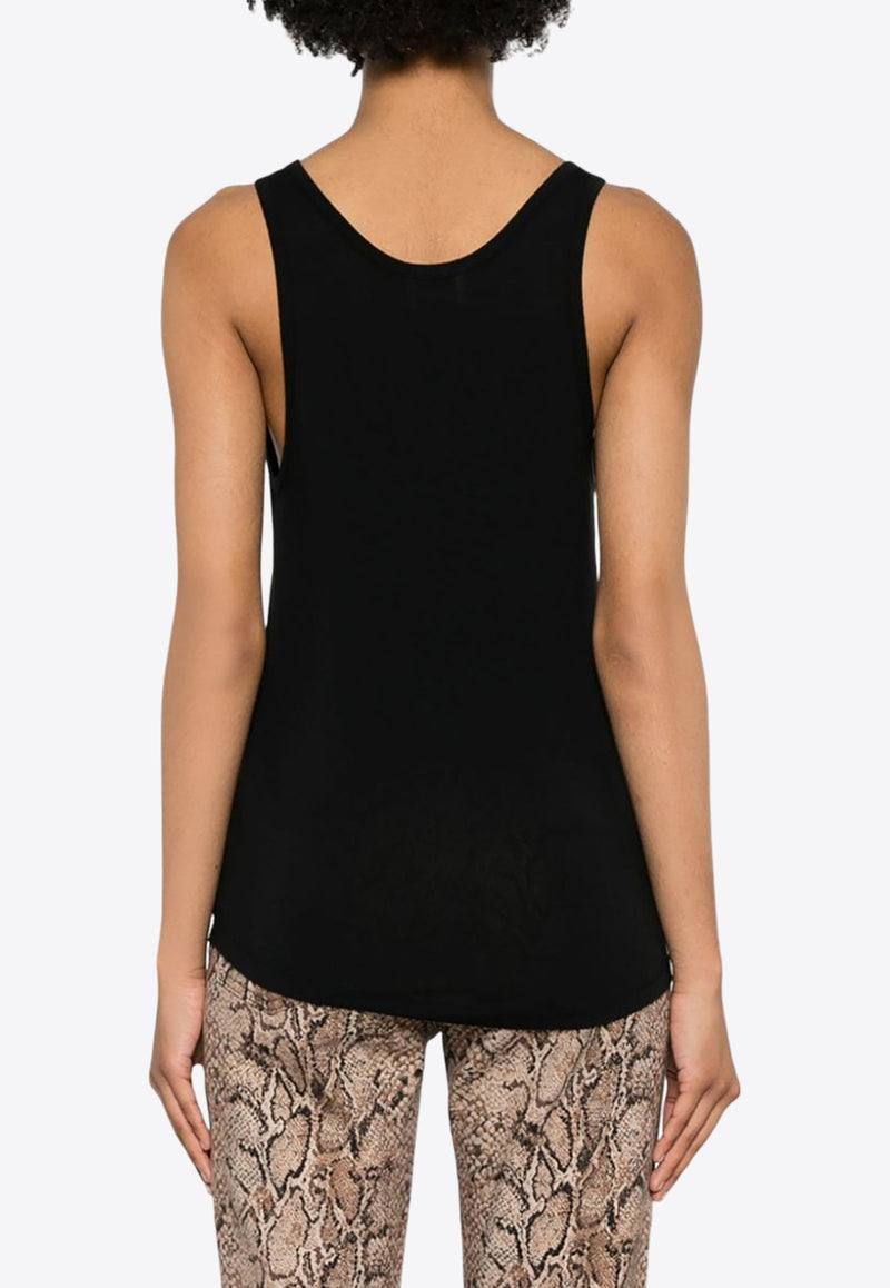 Isabel Marant Malia Jersey Tank Top Black TS0205FBB2N01I_01BK