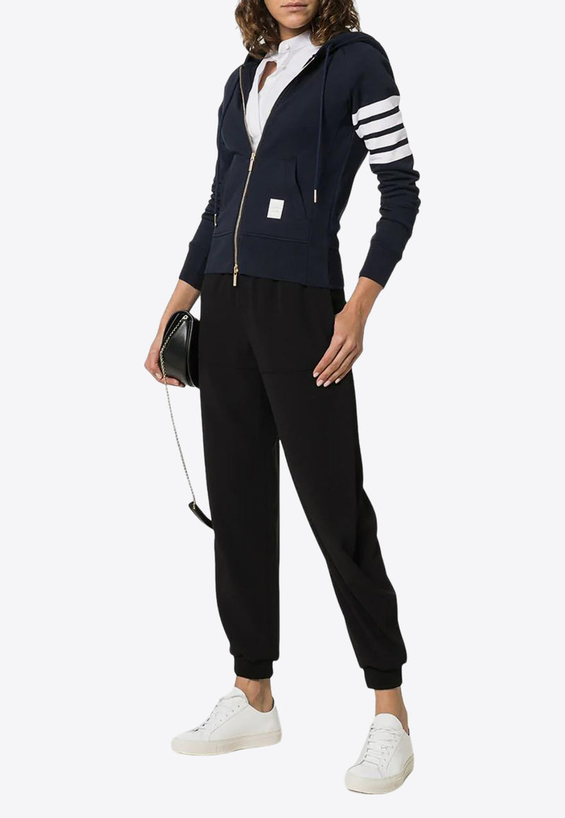 Thom Browne 4-bar Stripes  Zip-Up Hoodie Navy FJT001A00535_415