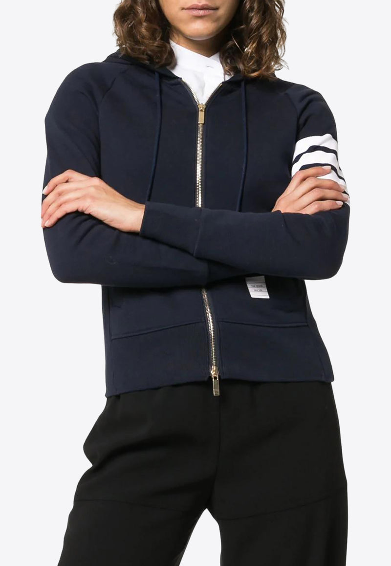 Thom Browne 4-bar Stripes  Zip-Up Hoodie Navy FJT001A00535_415