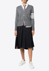 Thom Browne 4-bar Stripes Midi Pleated Skirt Navy FGC400V06146_415