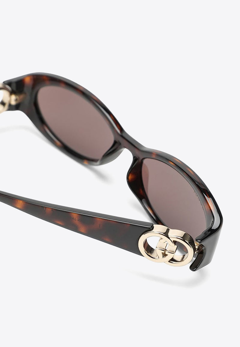 Gucci Oval Acetate Sunglasses Brown 785560J1691/O_GUC-2323