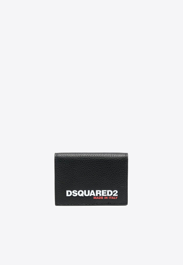 Dsquared2 Bob Bi-Fold Leather Cardholder Black CCM001625103888_2124