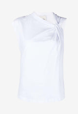 Isabel Marant Nayda Asymmetrical Top White TS0175FAA1N41I_20WH