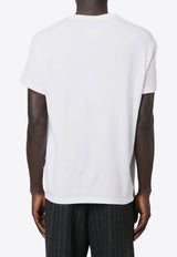 Maison Margiela Distorted Logo Crewneck T-Shirt White S30GC0701S22816_994