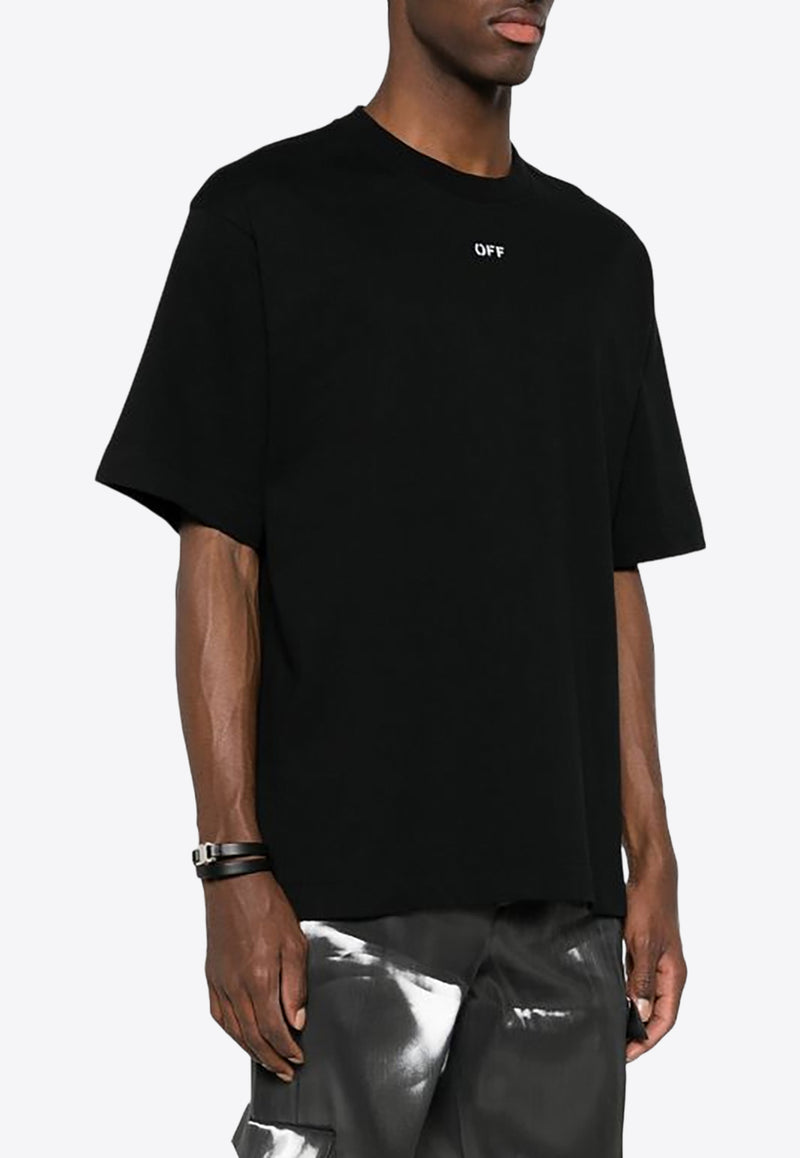 Off-White OFF Stamp Crewneck T-shirt Black OMAA120C99JER005_1001