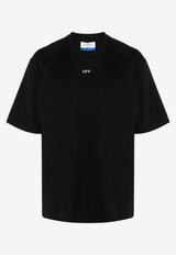 Off-White OFF Stamp Crewneck T-shirt Black OMAA120C99JER005_1001