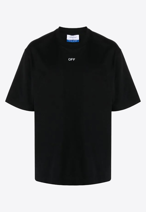 Off-White OFF Stamp Crewneck T-shirt Black OMAA120C99JER005_1001