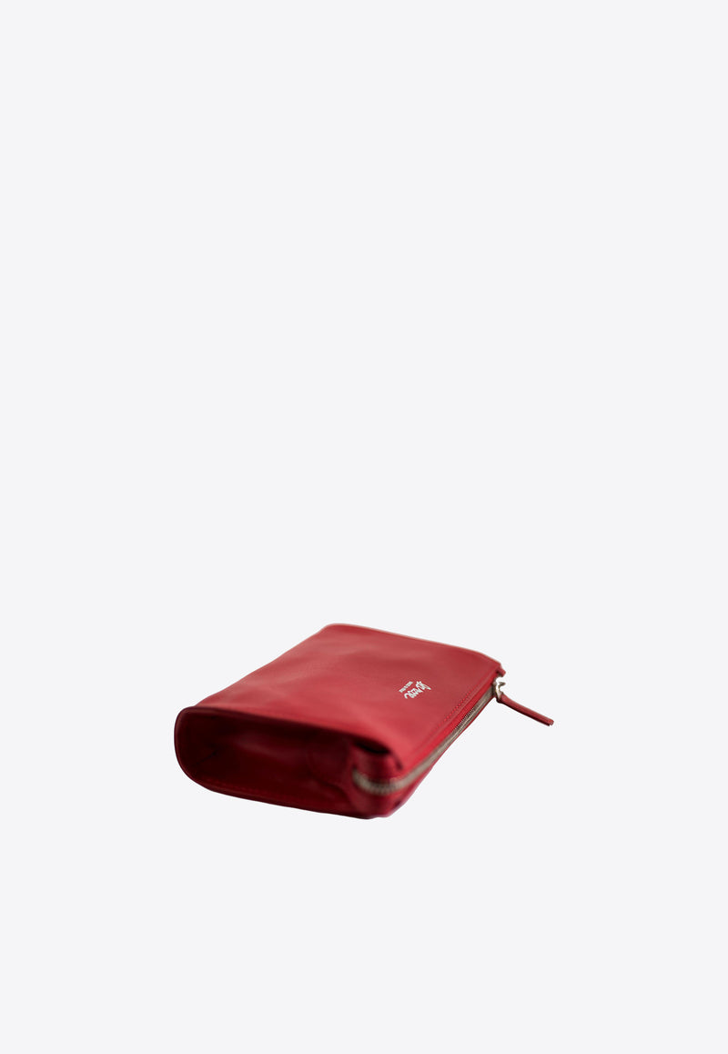 La Rose Leather Make-Up Pouch  Red 50131_47