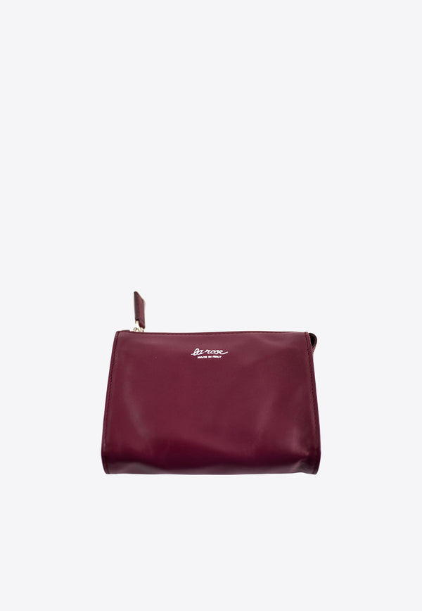 La Rose Leather Make-Up Pouch  Bordeaux 50131_61