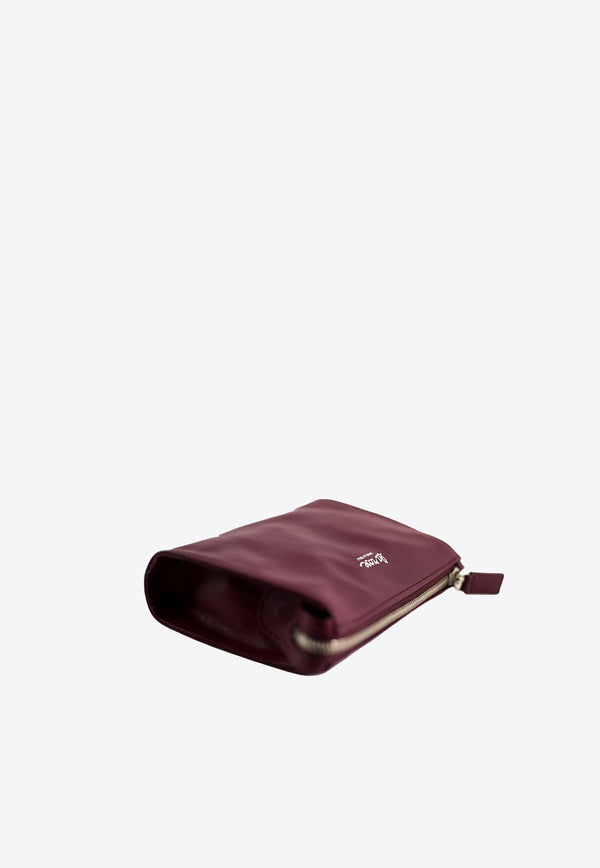 La Rose Leather Make-Up Pouch  Bordeaux 50131_61