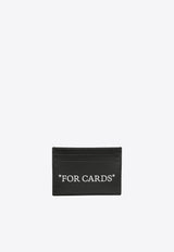 Off-White Quote Bookish Leather Cardholder Black OMND067C99LEA001_1001