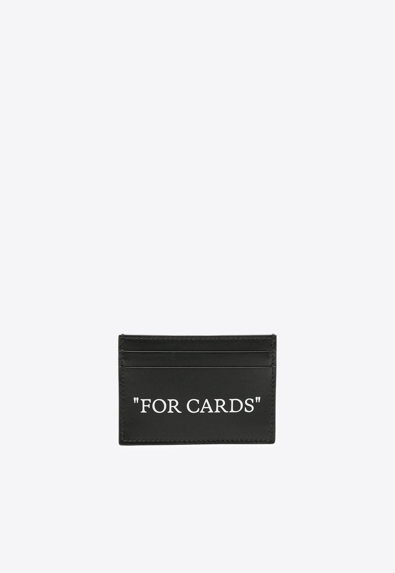 Off-White Quote Bookish Leather Cardholder Black OMND067C99LEA001_1001