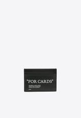 Off-White Quote Bookish Leather Cardholder Black OMND067C99LEA001_1001