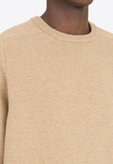 Maison Margiela Crewneck Wool Sweater Beige S50HL0022M13058_124M