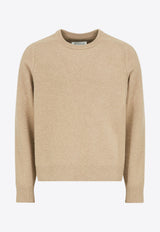 Maison Margiela Crewneck Wool Sweater Beige S50HL0022M13058_124M