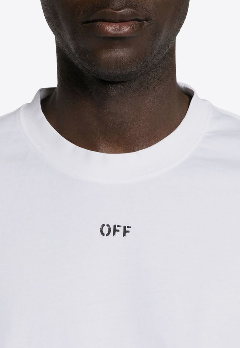 Off-White OFF Stamp Crewneck T-shirt White OMAA120C99JER005_0110