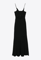 Isabel Marant Kapri Crepe Sleeveless Maxi Dress Black RO0420FAB2J02I_01BK