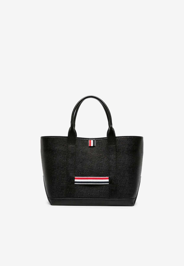 Thom Browne Small Tool Leather Tote Bag Black UAG187A00198_001