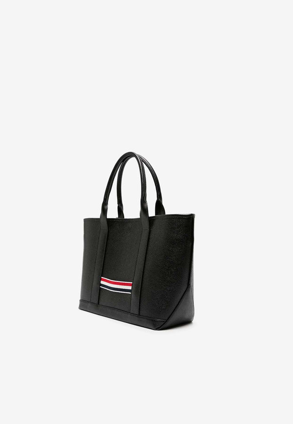 Thom Browne Small Tool Leather Tote Bag Black UAG187A00198_001