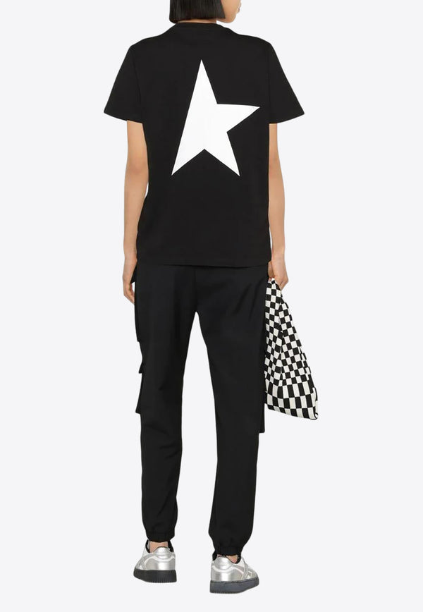 Golden Goose DB Star Print Crewneck T-shirt Black GWP01220P000879_80203