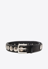 Golden Goose DB Studded Leather Belt Black GMA00161A000137_90100