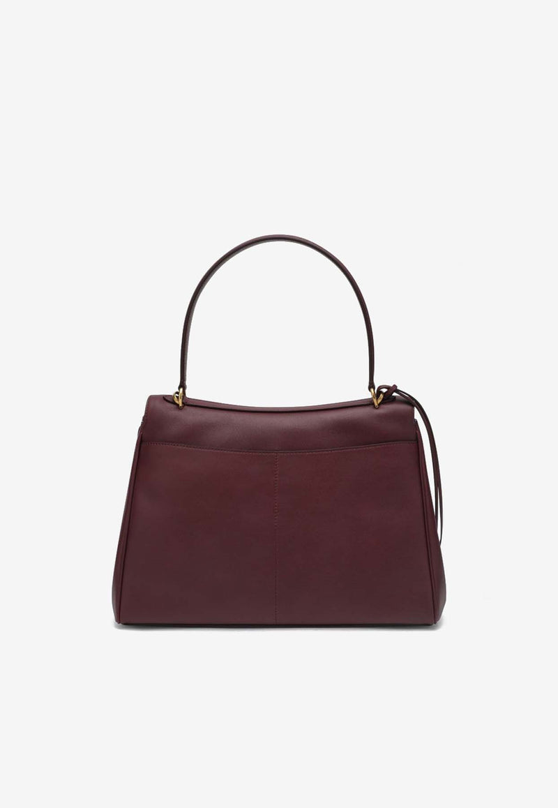 Balenciaga Medium Rodeo Leather Shoulder Bag Burgundy 7897722AA4V/Q_BALEN-6034