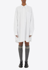 Maison Margiela Long-Sleeved Poplin Shirt Dress Optic White S51DL0253S54750_100