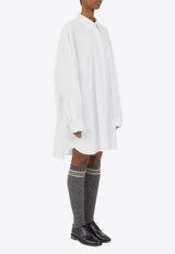 Maison Margiela Long-Sleeved Poplin Shirt Dress Optic White S51DL0253S54750_100