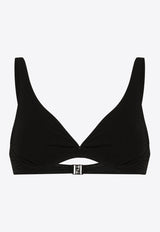 Isabel Marant Petra Plunging Bikini Top Black SG0015FAB2P02I_01BK