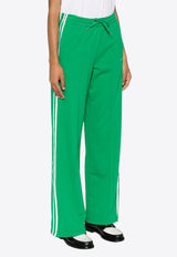 P.A.R.O.S.H Logo Embroidered Drawstring Track Pants Green D230716CASH24_005