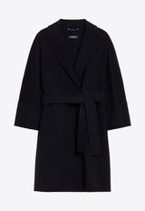 S Max Mara Arona Reversible Wool Coat Blue 2429016111600ARONA_012